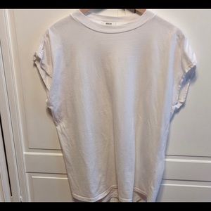 Agolde boxy white tee